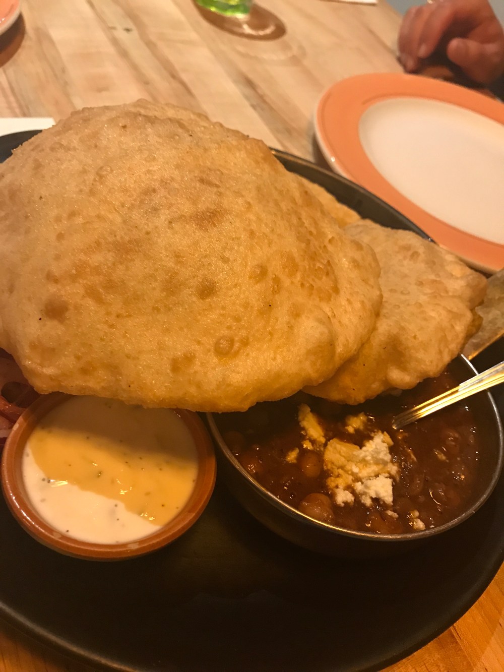 Choley Bhature at Bhai's Indian Canteen